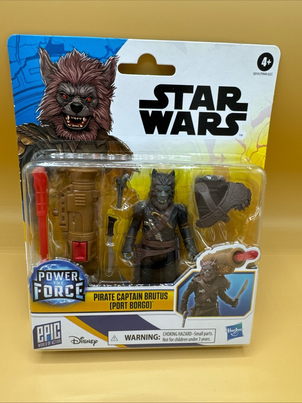 Star Wars 4” Epic World Of Action Pirate Captain Brutus Power the Force New!